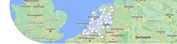 Banner met landkaart