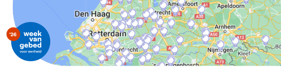 Banner met landkaart